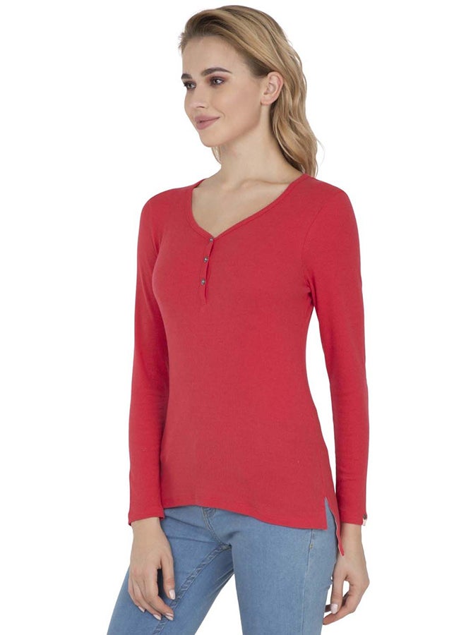 JOCKEY - Three Fourth Sleeve T-Shirt Hibiscus - Image 1