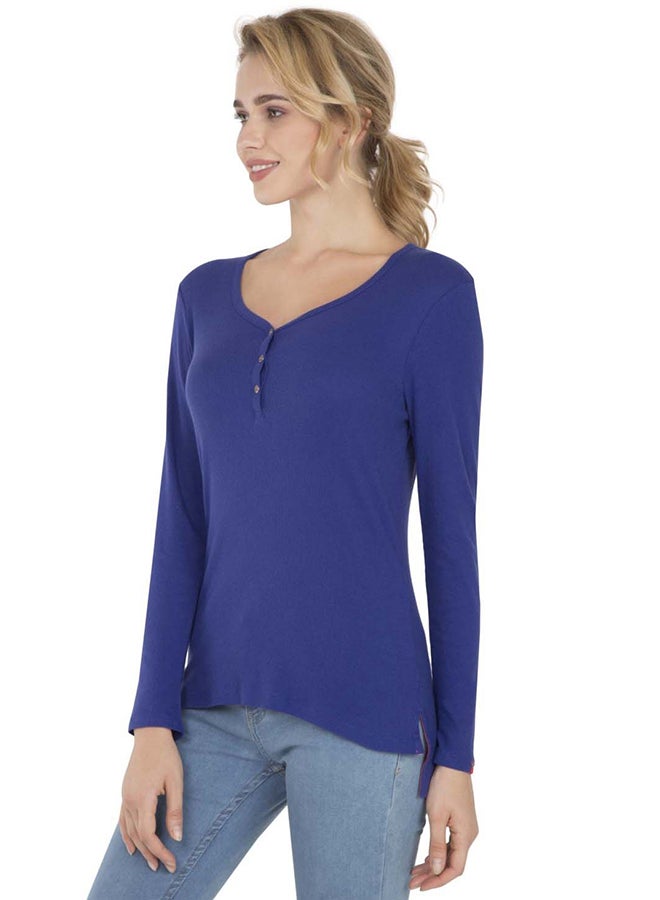 JOCKEY - Three Fourth Sleeve T-Shirt Indigo Crush - Image 1