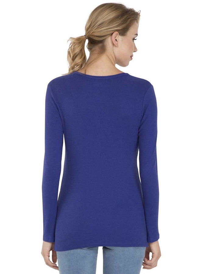 JOCKEY - Three Fourth Sleeve T-Shirt Indigo Crush - Image 1