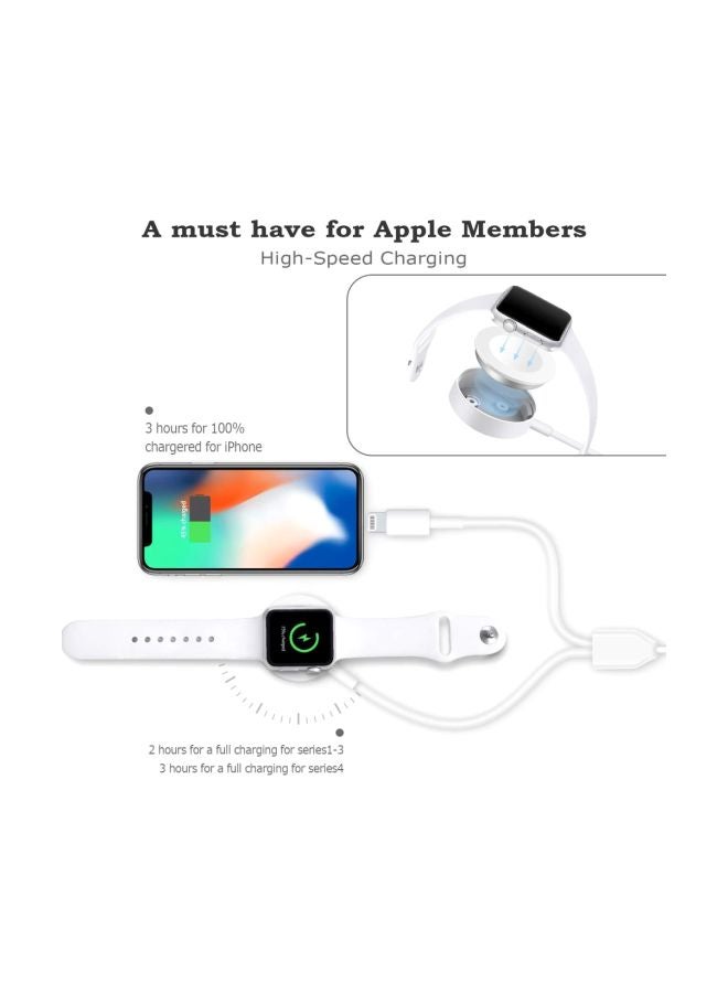 2-In-1 Data Sync Charging Cable White - Image 3