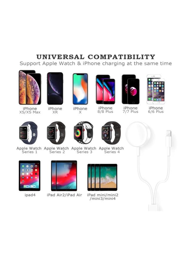 2-In-1 Data Sync Charging Cable White - Image 5