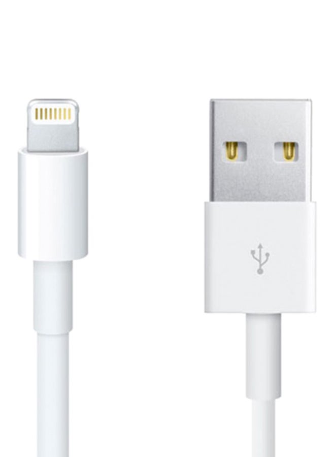 oem - USB To 8 Pin Charging Cable For Apple iPhone 5 White - Image 1