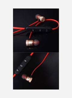 ZIDLI Bluetooth In-Ear Stereo Earphones Red  - Image 4