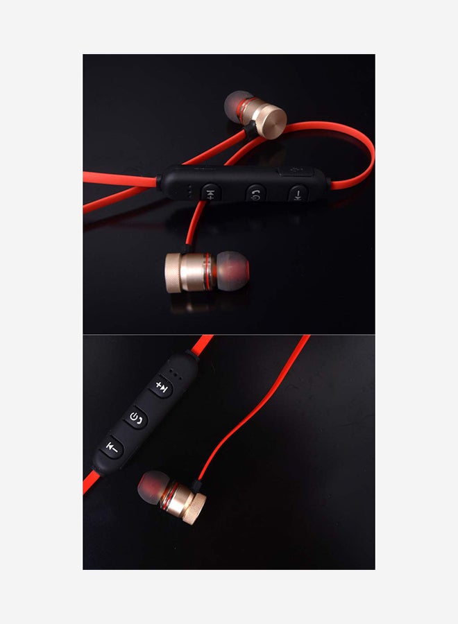 ZIDLI - Bluetooth In-Ear Stereo Earphones Red - Image 1