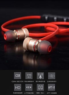 ZIDLI Bluetooth In-Ear Stereo Earphones Red  - Image 3