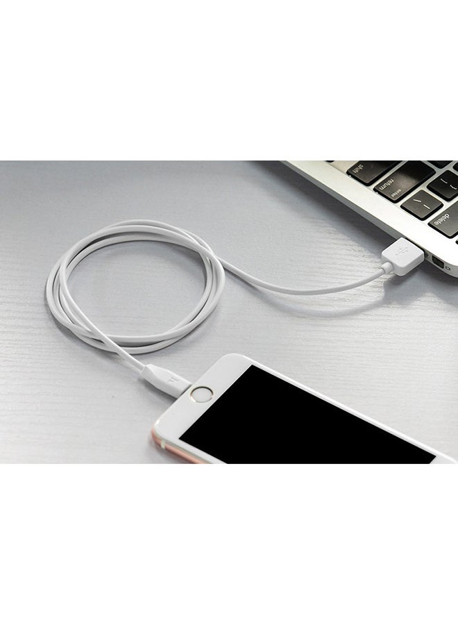 Hoco - Rapid Charging Cable For Apple iPhone White - Image 1
