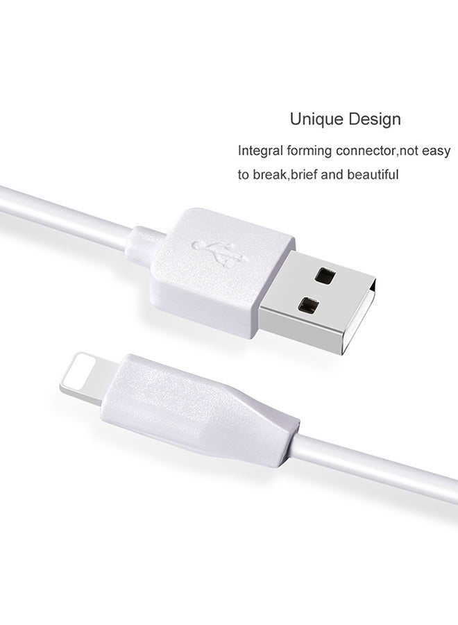 Hoco - Rapid Charging Cable For Apple iPhone White - Image 1