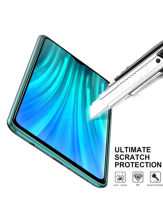 Tempered Glass Full Screen Protector For Xiaomi Redmi Note 8 Pro Clear/Black  - Image 2