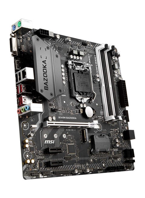 B360M Bazooka Socket 1151/B360/DDR4/S-ATA 600/Micro ATX Motherboard 9.6 x 9.6inch Black