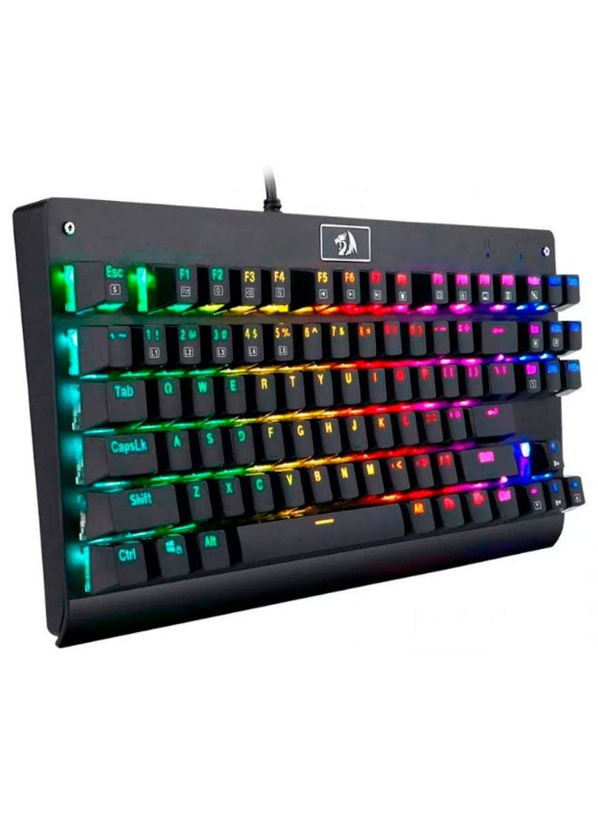 ريدراجون - لوحة مفاتيح ميكانيكية للألعاب بإضاءة خلفية LED طراز K568 أسود - Image 1