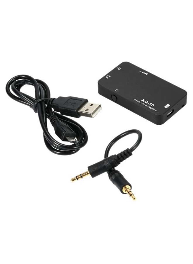 XDUOO Mini Portable Headphone Amplifier With Cable XQ-10 Black  - Image 1