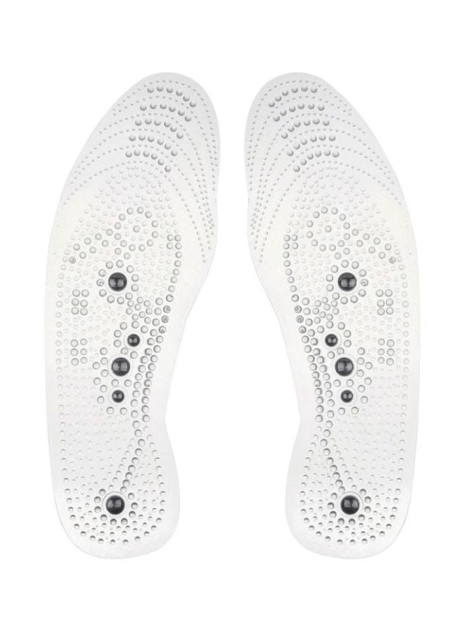 2-Piece Magnetic Massage Insoles White  - Image 2