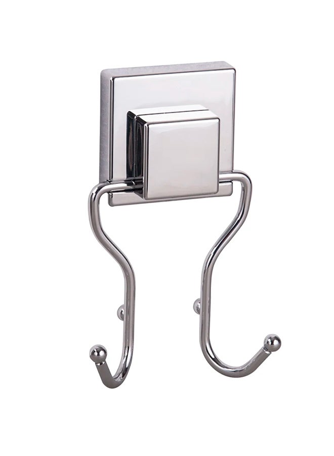 SMARTLOC - Wall Mounted Towel Hook Silver 10x5x14cm - Image 1