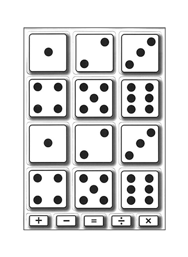 Ashley Productions 17-Piece Dice Math Die-Cut Magnet Set ASH10061