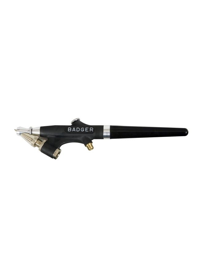 Badger Air-Brush Co. Single Head Airbrush 350-1M Black/Silver/Clear  - Image 1