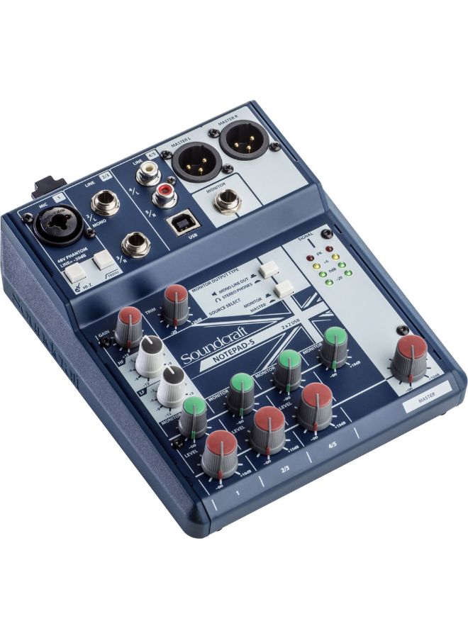 SOUNDCRAFT - Notepad-5 Analog Mixing Console Notepad-5 Blue - Image 1
