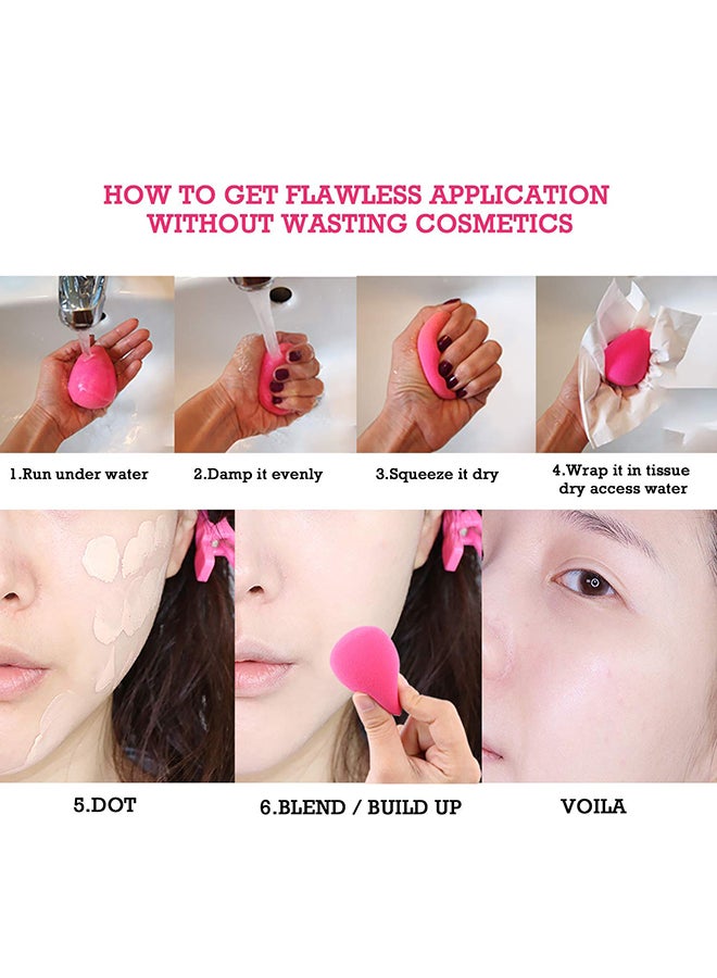 Generic - Flawless Makeup Blender Cosmetic Sponge Pink - Image 1