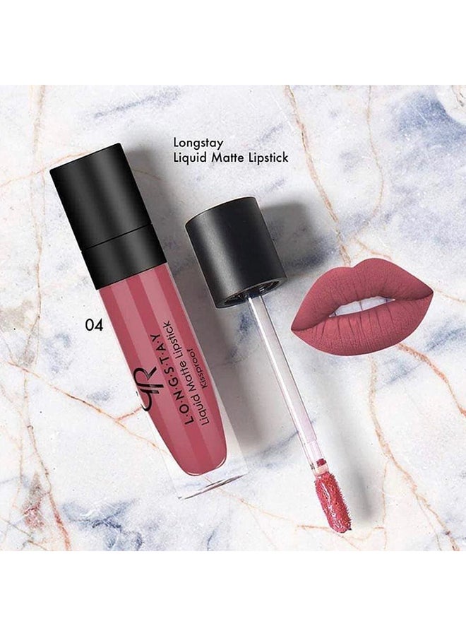 Golden Rose - Longstay Liquid Matte Lipstick 04 Pink - Image 1