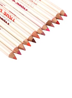 Menow 12-Piece True Waterproof Lipliner Pencil Set Multicolour  - Image 4