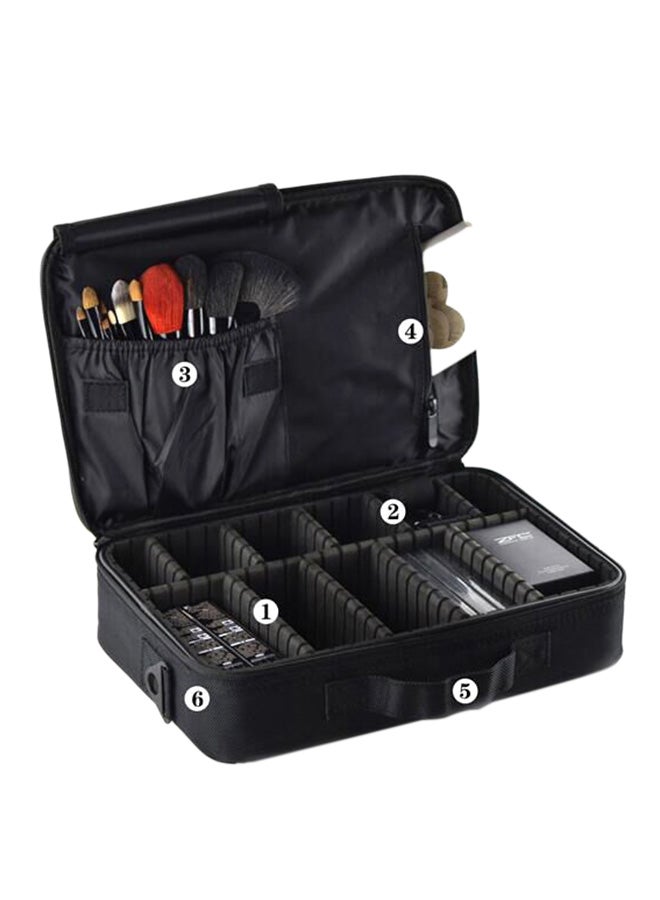 Makeup Organizer Multi-functional Bag Black - Image 1