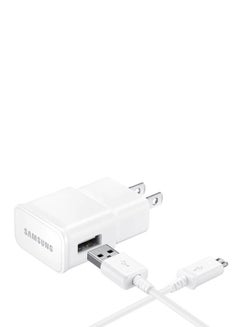 سامسونج مجموعة شاحن مع كابل USB أبيض  - Image 2