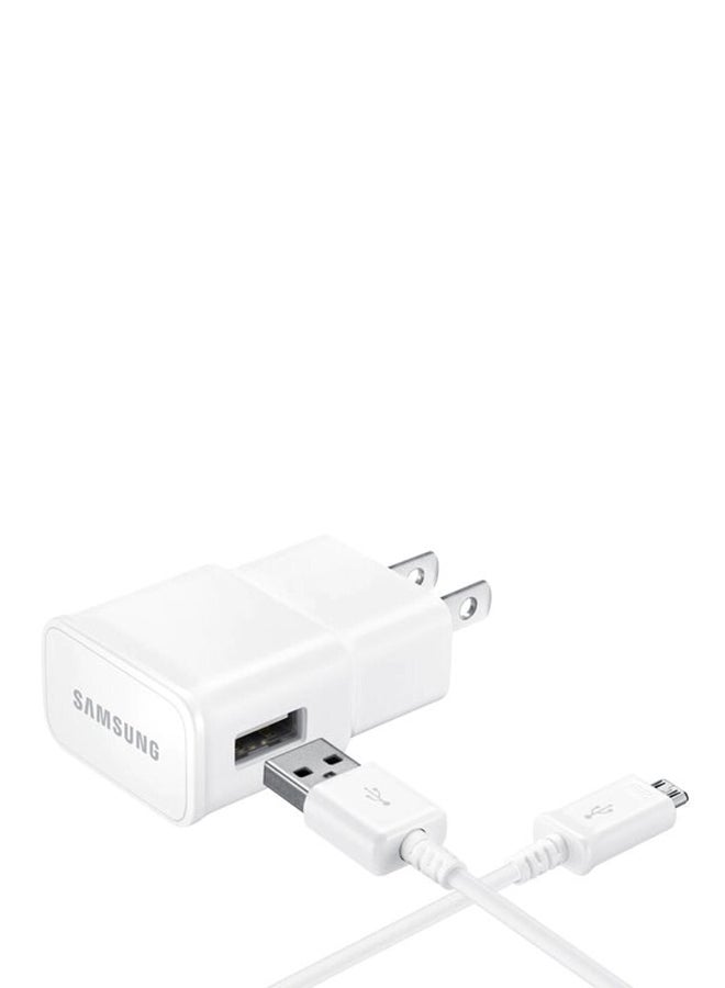 Samsung Charger With USB Cable Set White  - Image 2