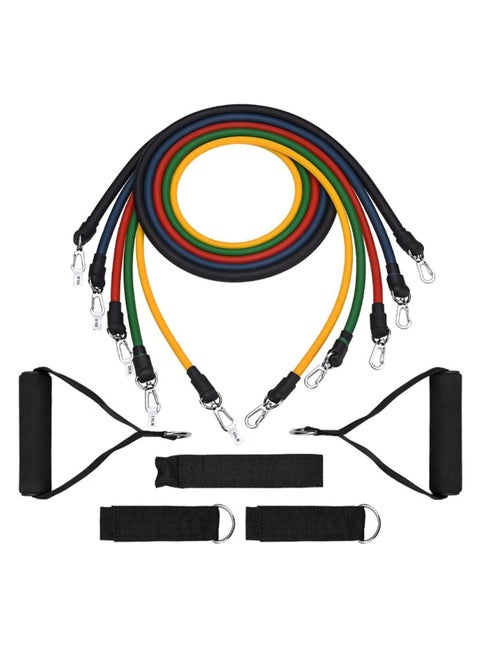 10-Piece Fitness Resistance Bands Set 47inch