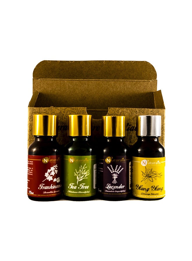 مجموعة زيوت عطرية مكونة من 4 قطع 15ملليلتر