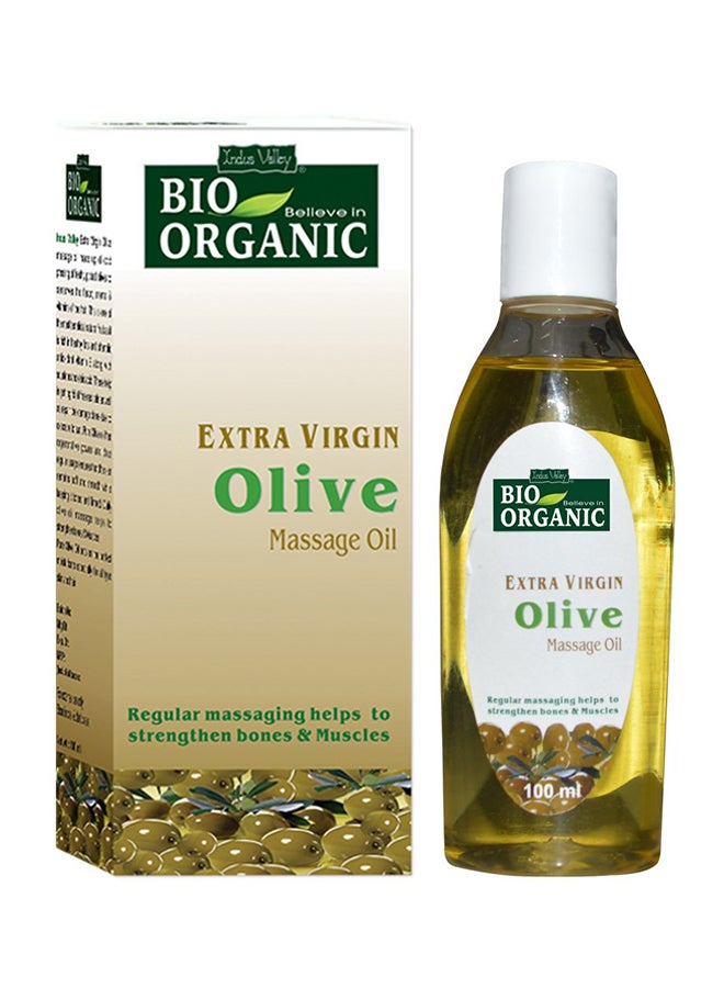 Indus Valley Bio Organic Extra Virgin Olive Massage Oil 100ml  - Image 1