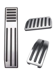 Generic 3-Piece Brake/Accelerator/Footrest Pedal Pad For Tesla Model X/S 1 