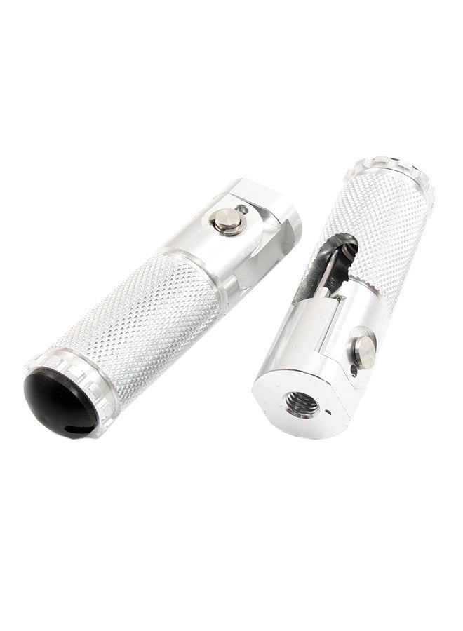 Generic 2-Piece Universal Motorcycle Folding Footrest  - Image 1