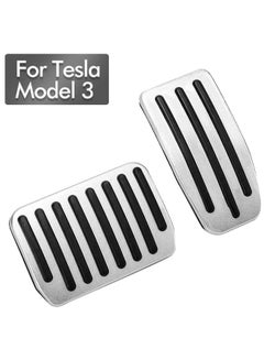 Generic 2-Piece Anti-Slip Brake Pedal Cover For Tesla Model 3  - Image 2