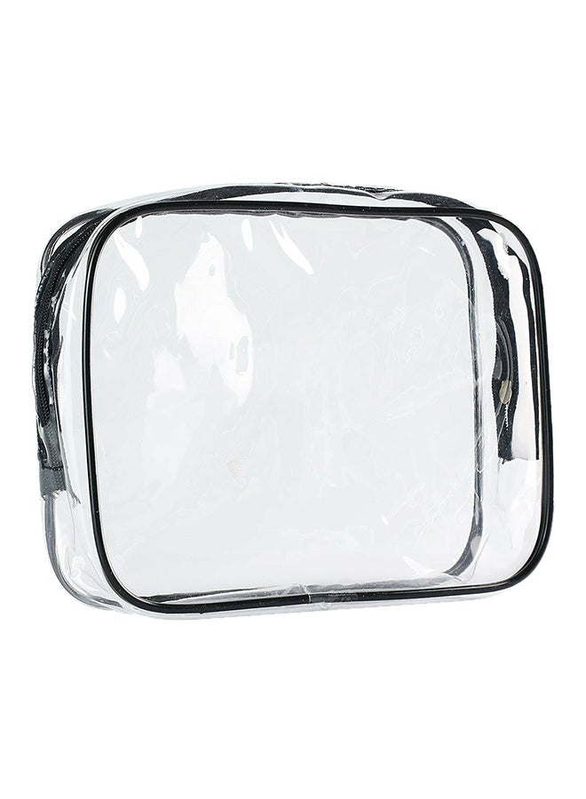 ScivoKaval Quart Travel Toiletry Bag With Zipper Clear 7.1 x 5.5 x 1.8inch