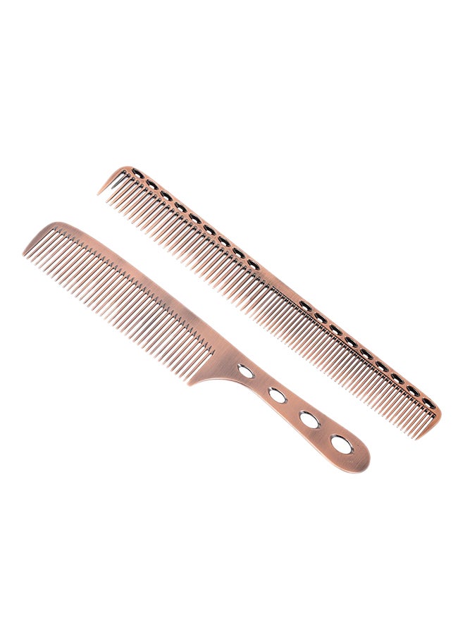ANSELF 2-Piece Hair Salon With Pro Barber Hairdressing Comb Set Gold - Image 3