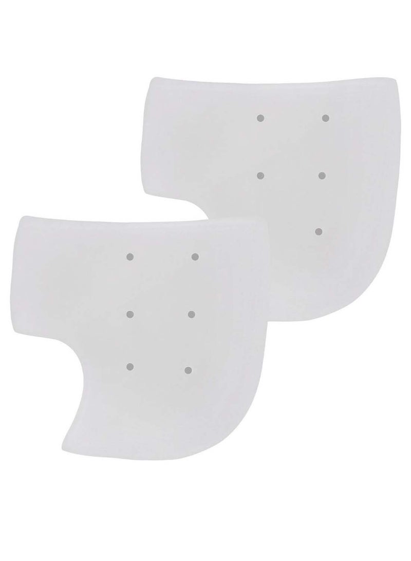 Generic Pair Of Moisturizing Gel Heel Protector Socks White - Image 1