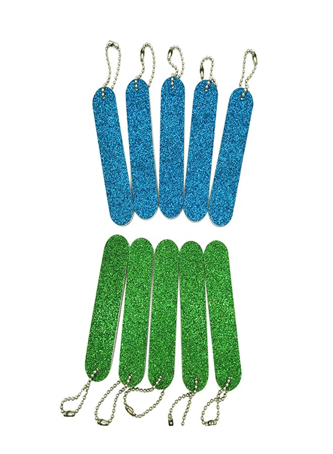 فوسايدي طقم مبرد أظافر احترافي بوجهين مكون من 10 قطع أزرق / أخضر - Image 1