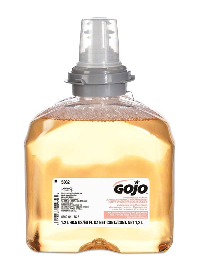 غوجو عبوة إعادة تعبئة من غسول يدين رغوي فاخرة ومضادة للبكتيريا لموزع تي إف إكس برتقالي 1.2لترات - Image 1