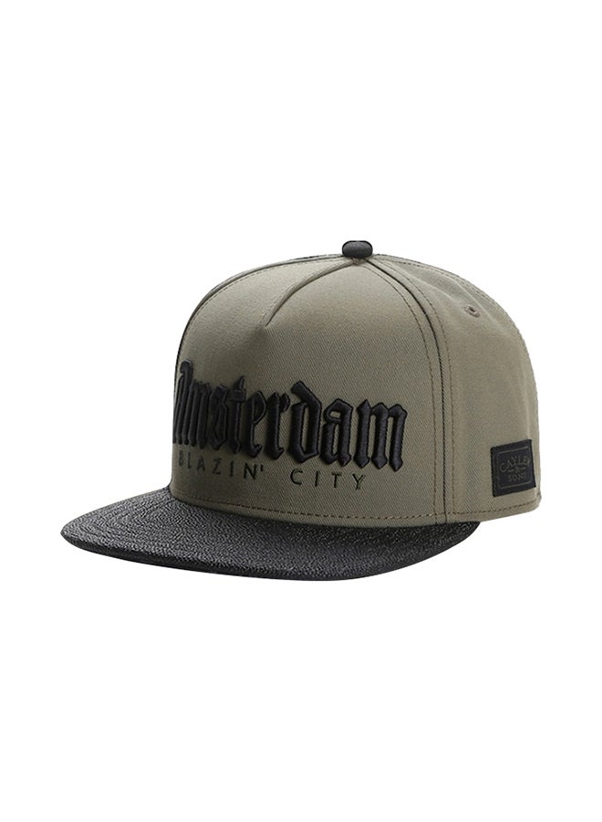 Beauenty Simple Letter Pattern Personalized Hip-Hop Sun Protection Cap Green/Black  - Image 1