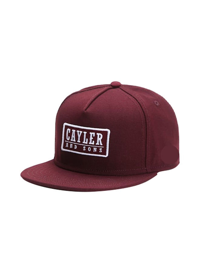 Beauenty Outdoor Cotton Blends Baseball Cap Maroon/White  - Image 1