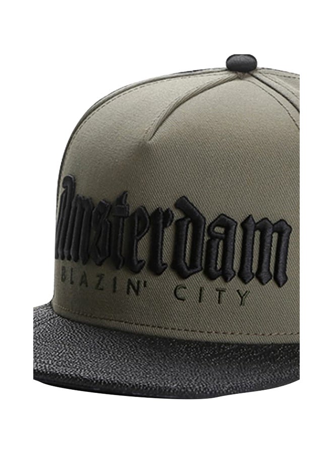 Beauenty Simple Letter Pattern Personalized Hip-Hop Sun Protection Cap Green/Black  - Image 3
