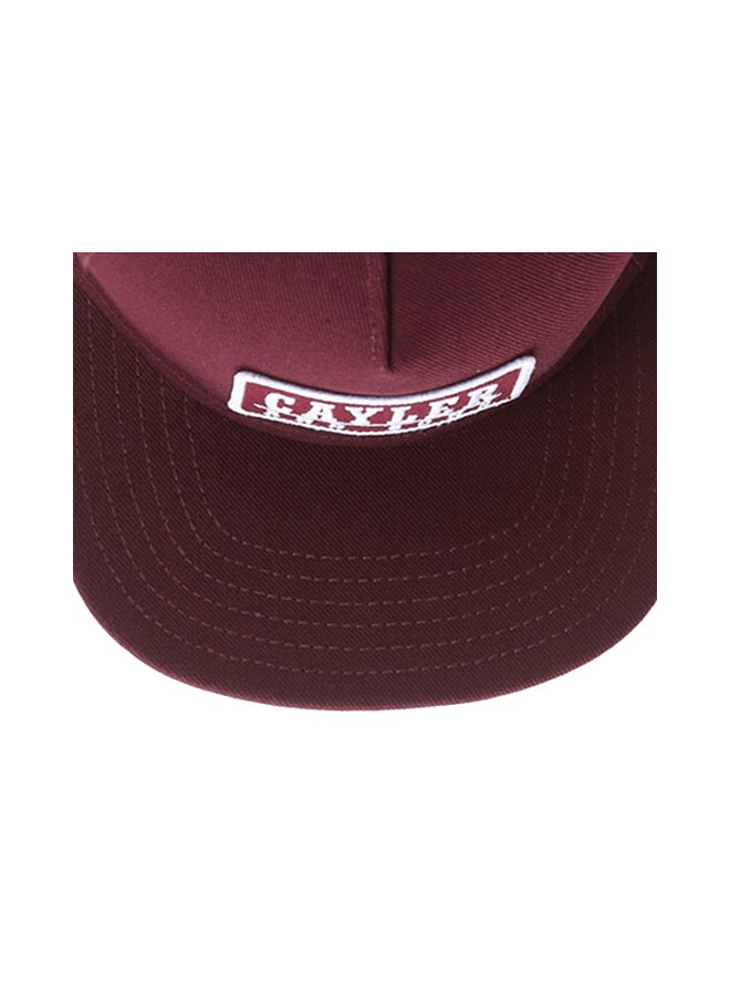 Beauenty Outdoor Cotton Blends Baseball Cap Maroon/White  - Image 4