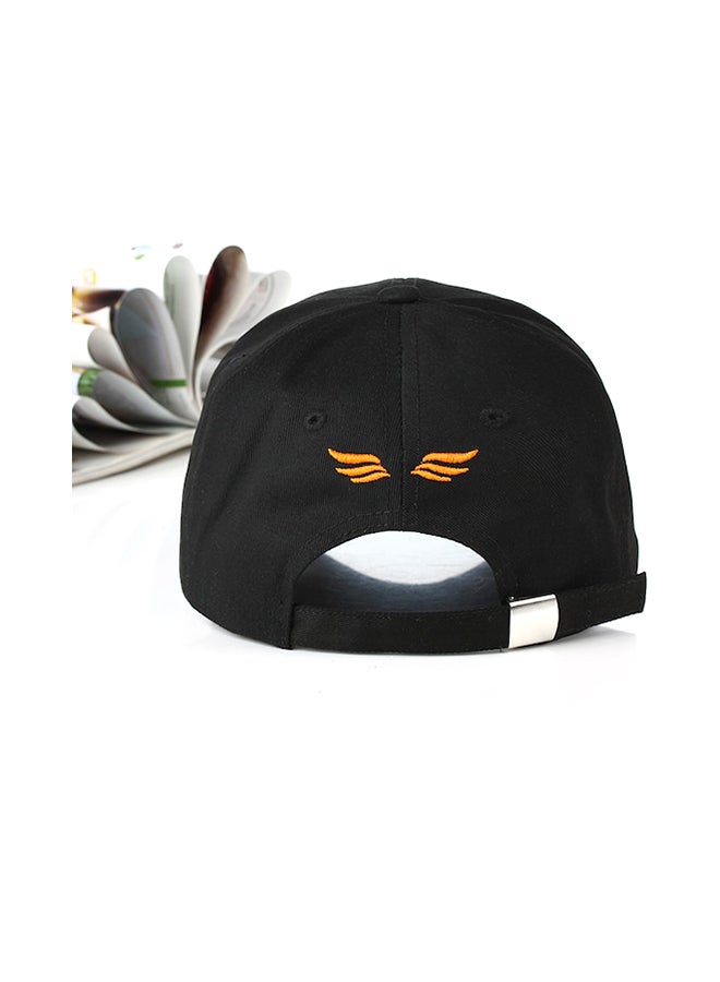 Beauenty Embroidery Letter Pattern Casual Baseball Cap Black/Yellow - Image 2