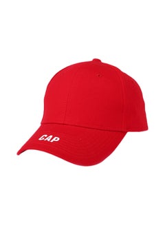 Embroidery Letter Pattern Casual Baseball Cap Red