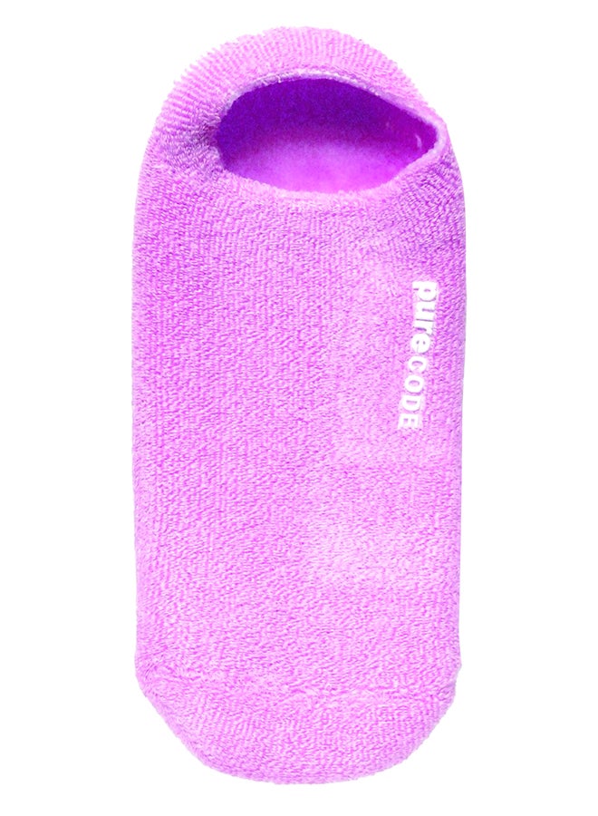 purecode Moisturizing Gel Socks Pink - Image 1