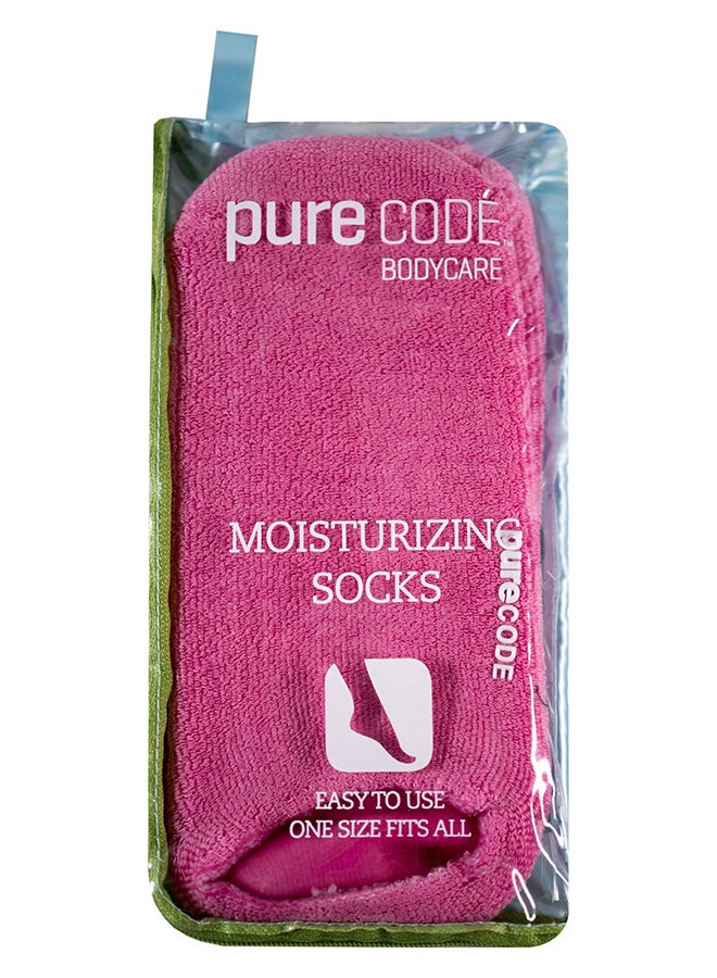 purecode Moisturizing Gel Socks Pink - Image 2