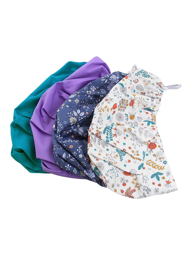 kilofly 4pc Women's Adjustable Scrub Cap Multicolour  - Image 2