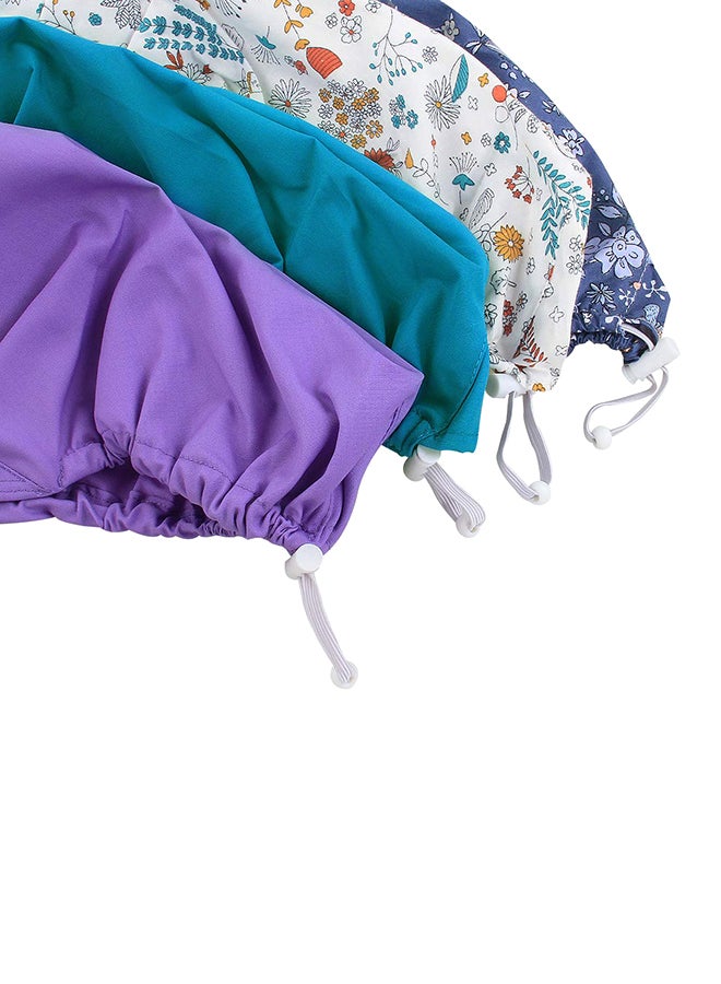 kilofly 4pc Women's Adjustable Scrub Cap Multicolour  - Image 3