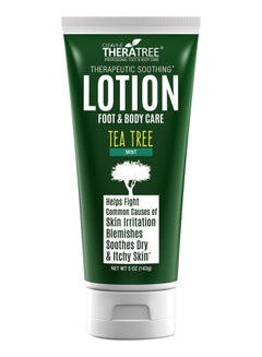 Tea Tree Mint Foot And Body Oil Lotion With Neem Oil