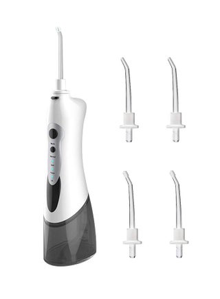 Portable Cordless Water Flosser With 4 Jet Tips White - v1580545920/N33572229A_1