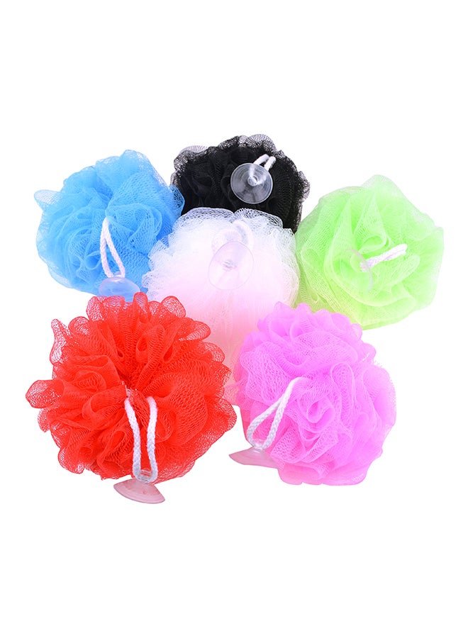 Star 6-Piece Long Lasting Bathing Sponge Set Multicolour